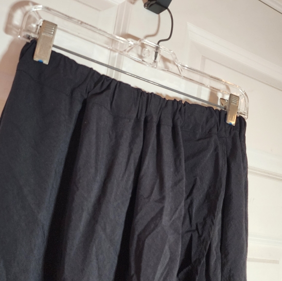 Mizono Vintage Unique Nylon Black Stretch Pull On Pants M - Picture 2 of 5